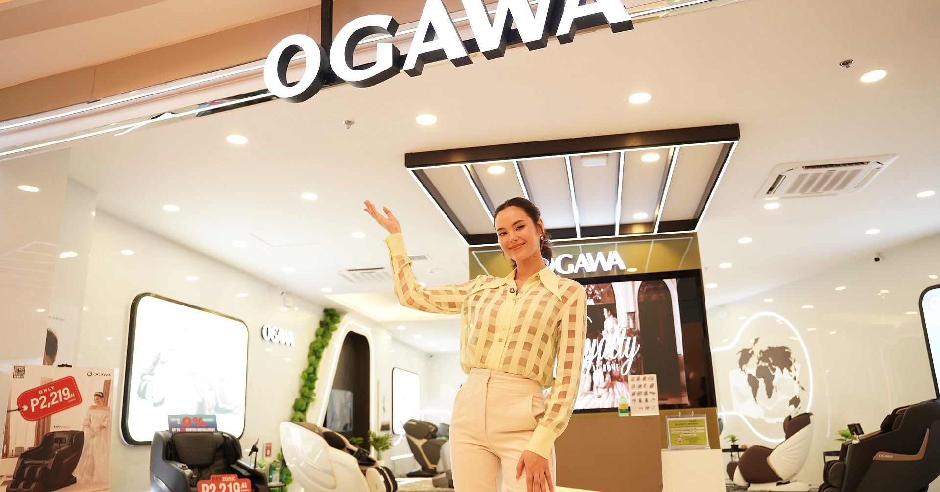 Catriona Gray Visits and Celebrates Wellness and Self-Love with OGAWA
