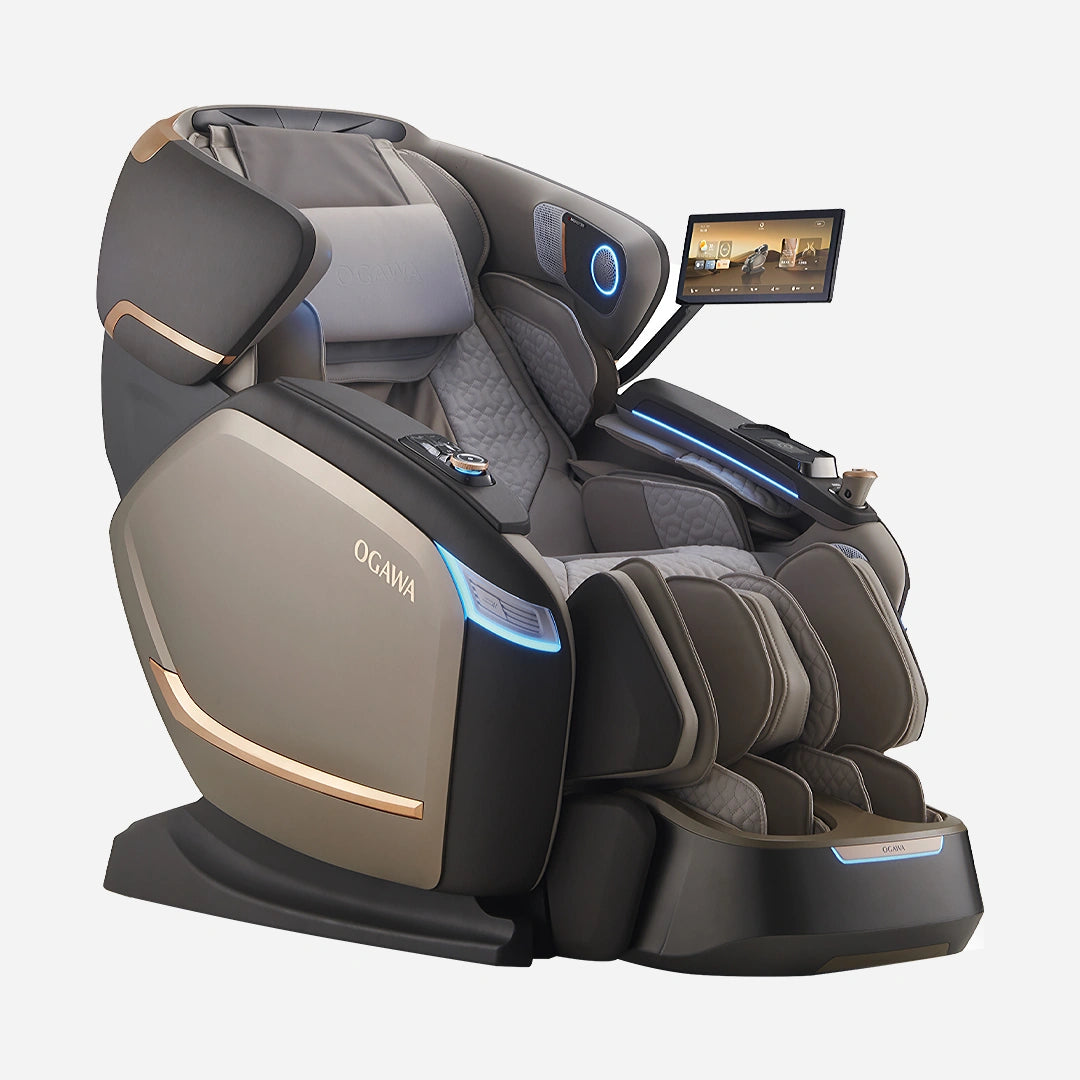 Side view of BioVis Massage Chair in white background