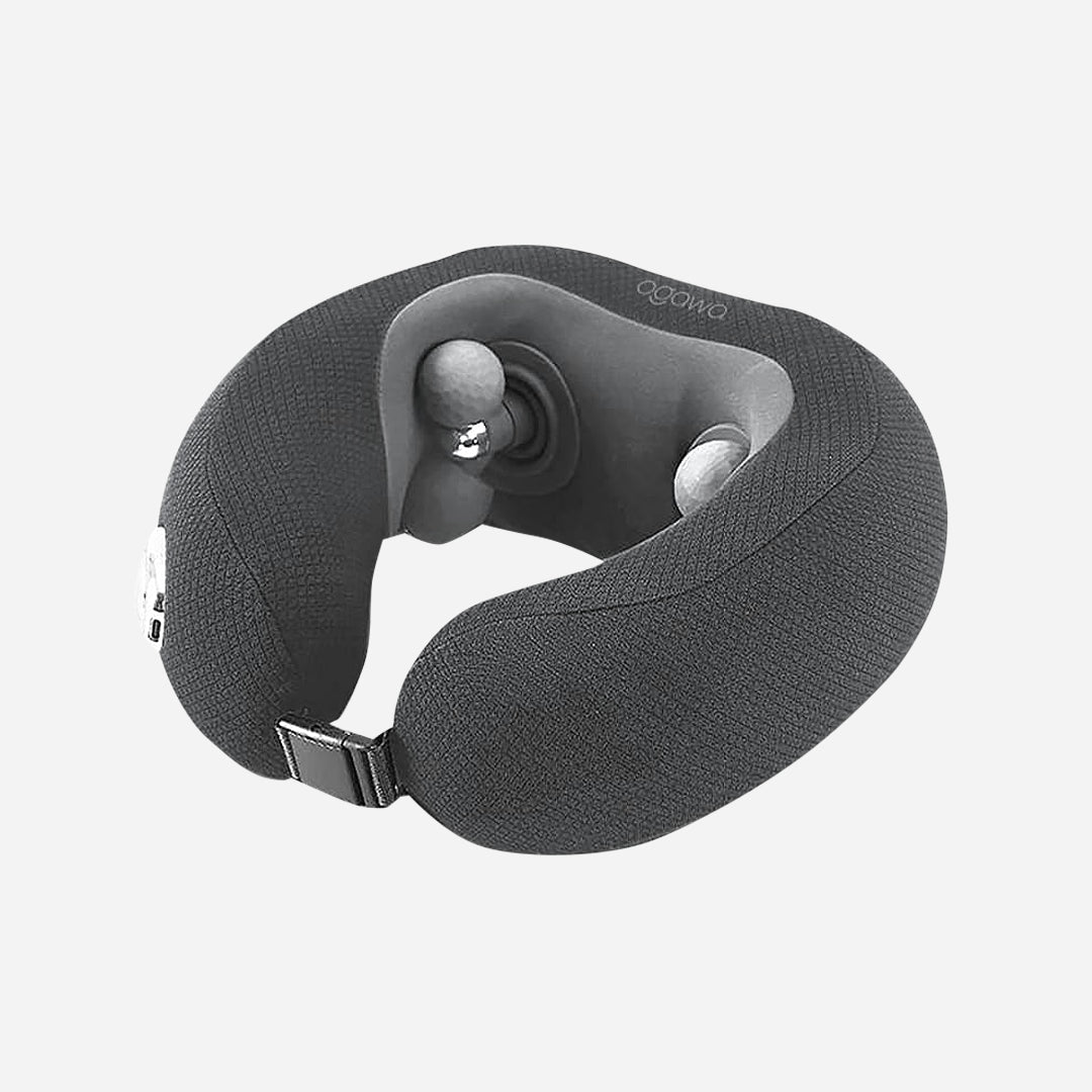 Black Cosier Travel Pillow in white background