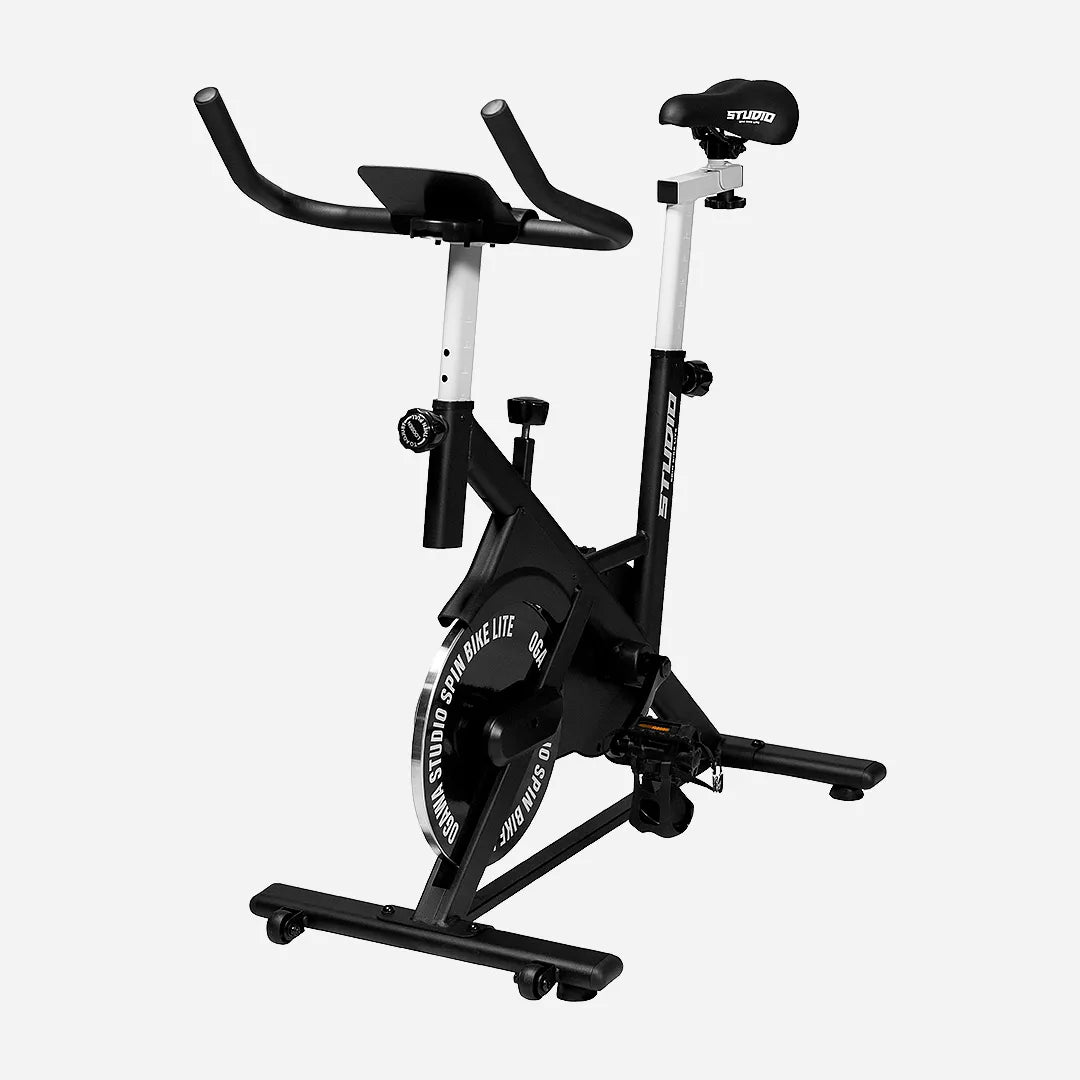 Left side view of Spin Bike Lite in white background