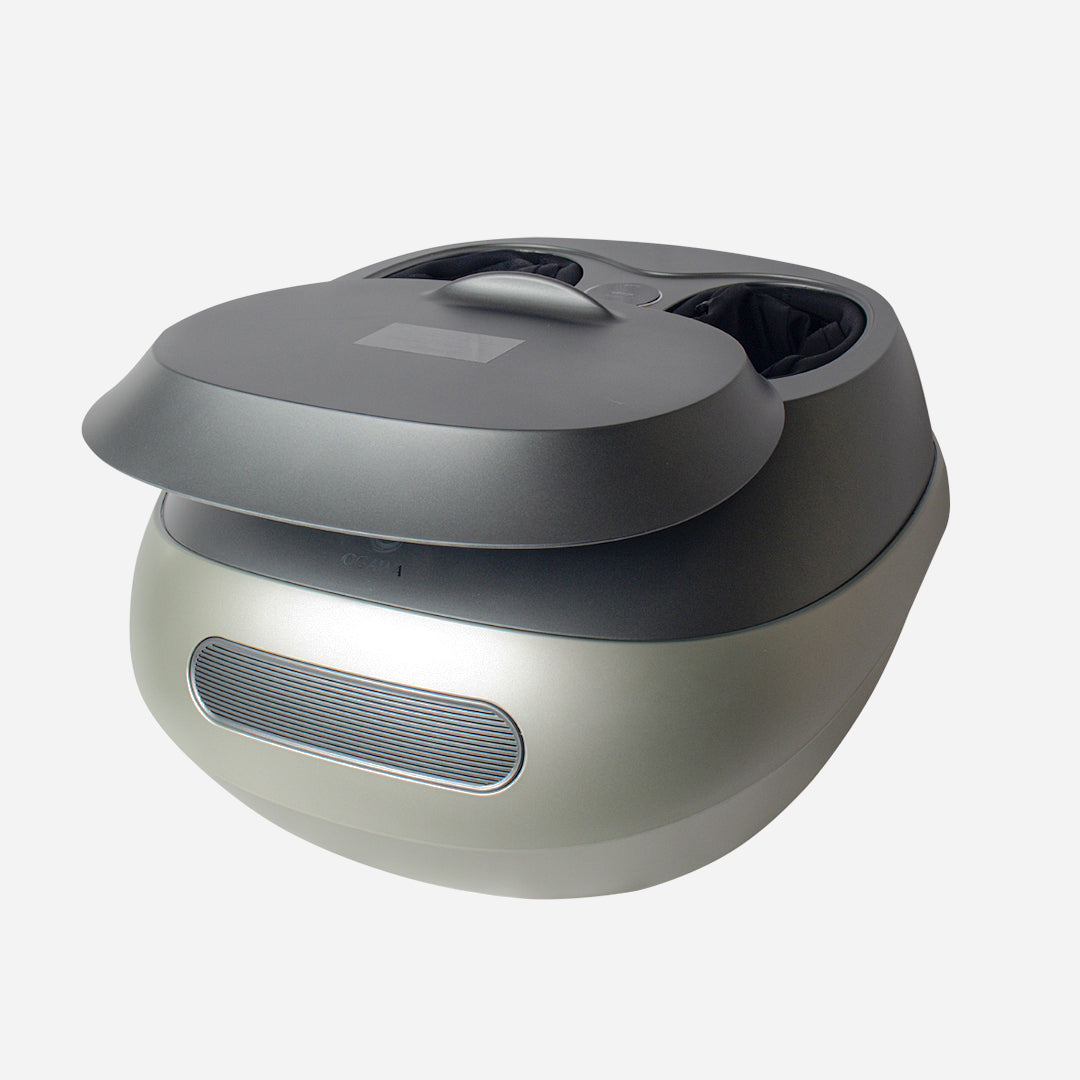 Sleek and portable OGAWA OMG Foot Massager in white background