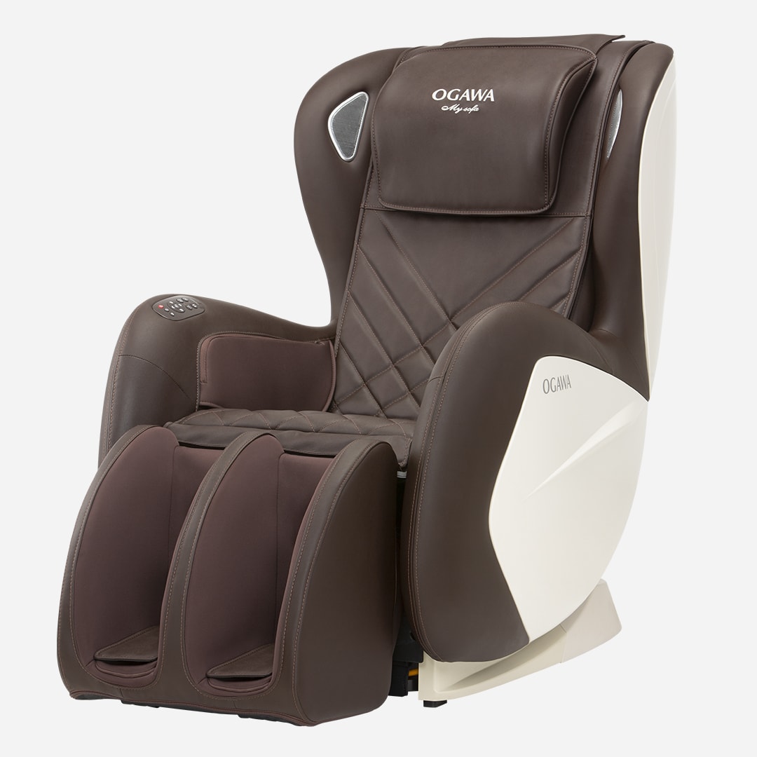 My Sofa in Brown and White with a superior massage mechanism